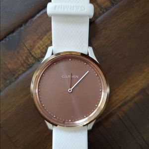 Garmin Vivomove HR smart watch rose gold/white